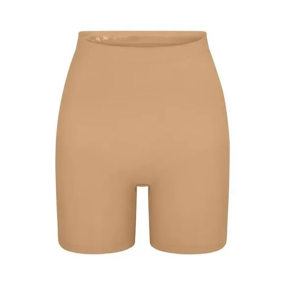 NWOT Skims Seamless Sculpt Mid Thigh Short Women's Open Gusset Nude Size XS
